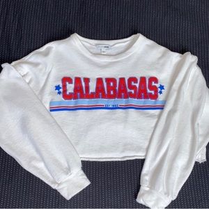 FashionNova Calabasas long sleeve crop top.